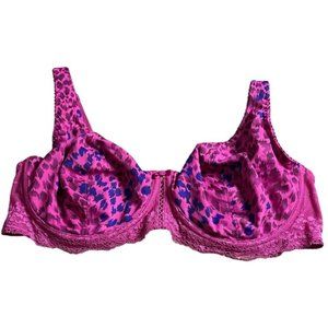 Intimates Women's Pink Patterned Underwire Bra